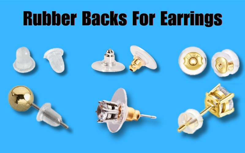 Earring Backs,Silicone Earring Backs for Studs/Droopy Ears,Locking Secure  Earing Backs,No-Irritate Hypoallergenice Soft Clear Earring Backs for  Adults 