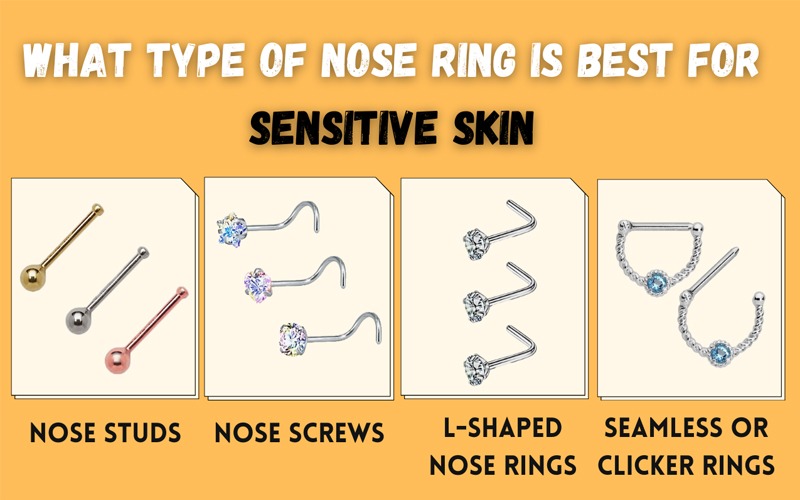 What Type Of Nose Ring Is Best For Sensitive Skin