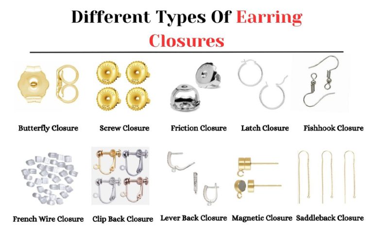 14 Types Of Earring Closures For All Types Of Earrings