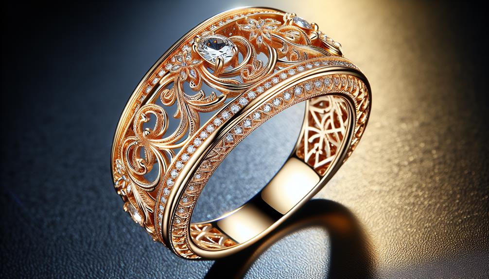affordable gold rings intricate designs