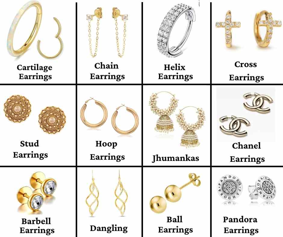 40+ Different Type of Earring