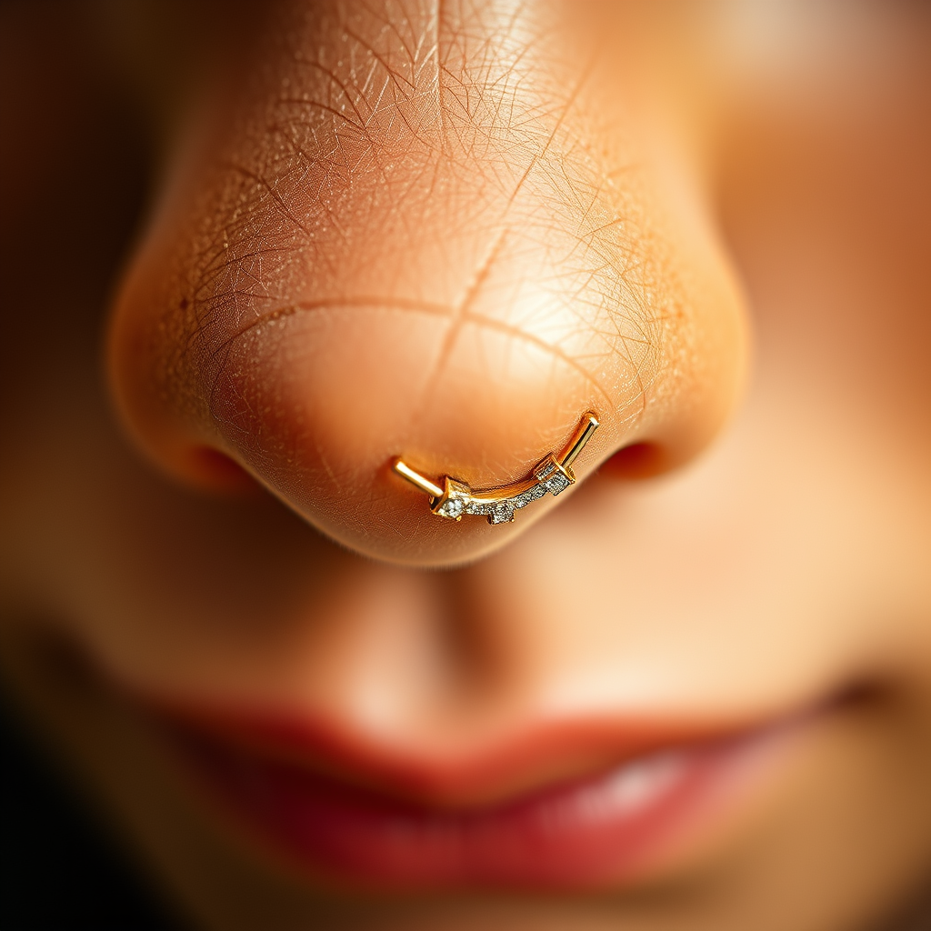 Choosing the Right Material - a hoop nose ring