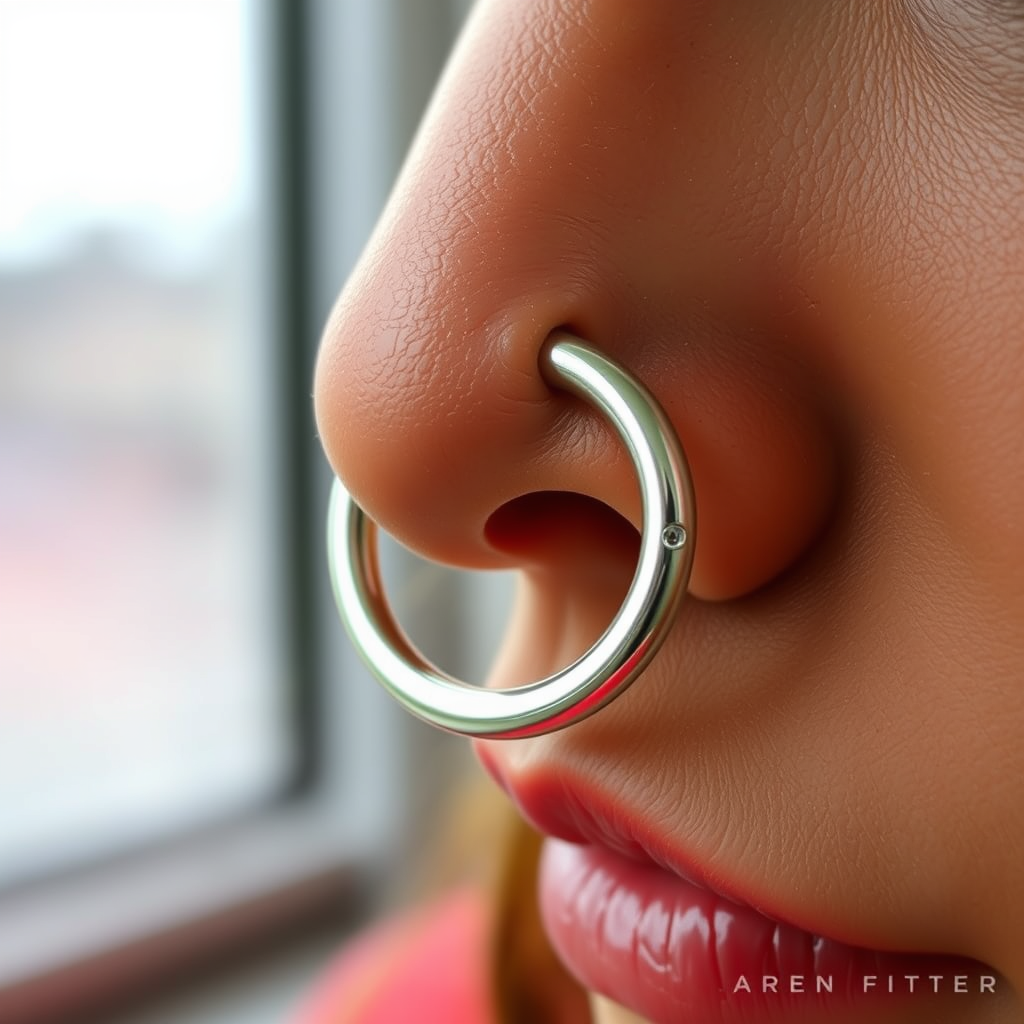 Understanding Hoop Nose Rings - a hoop nose ring