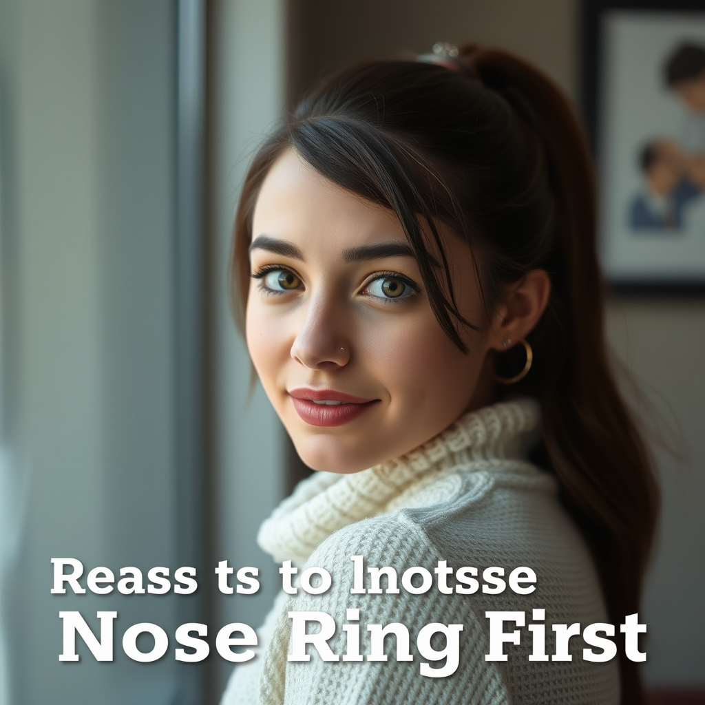 Reasons to Choose a Nose Ring First - can i get a nose ring before a stud