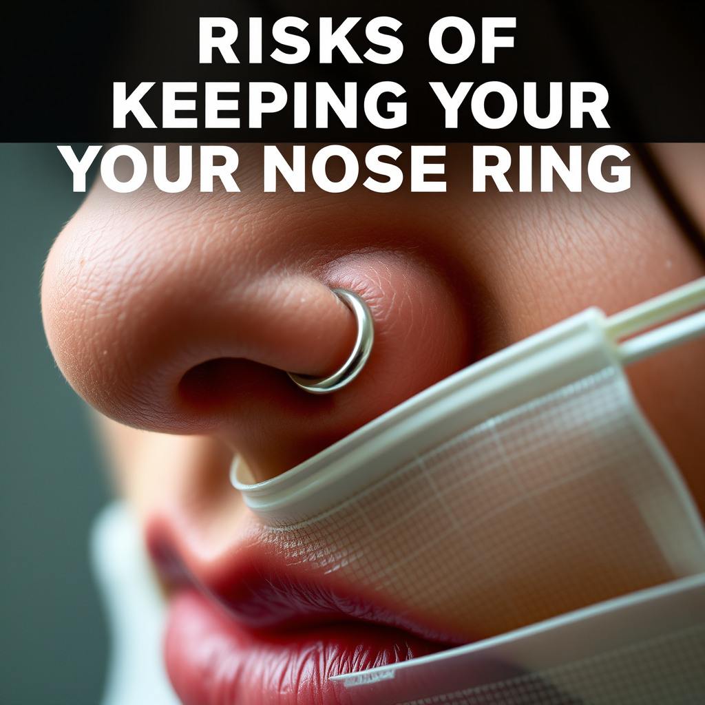 Risks of Keeping Your Nose Ring - can i keep my nose ring in during surgery