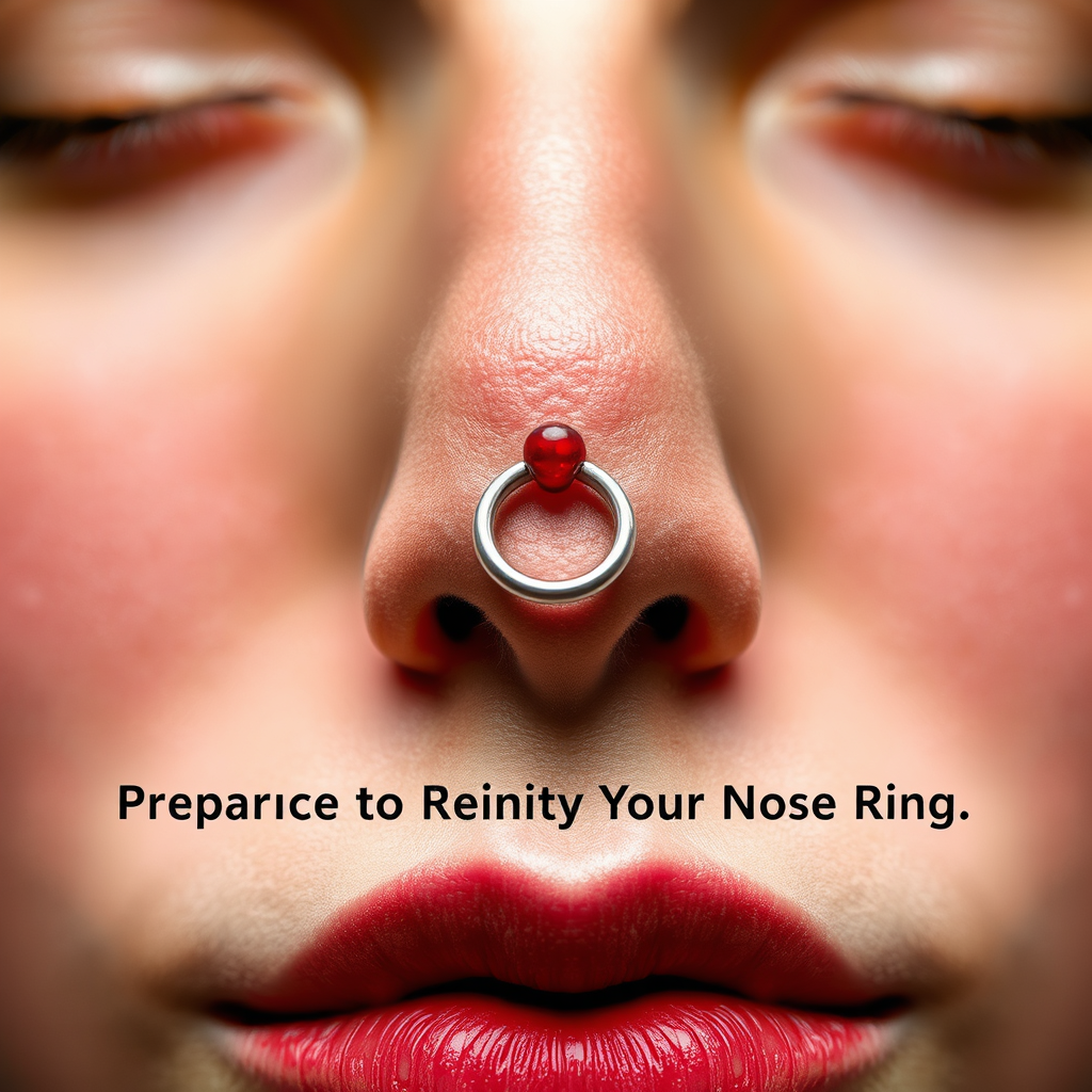 Preparing to Reinsert Your Nose Ring - can't put my nose ring back in