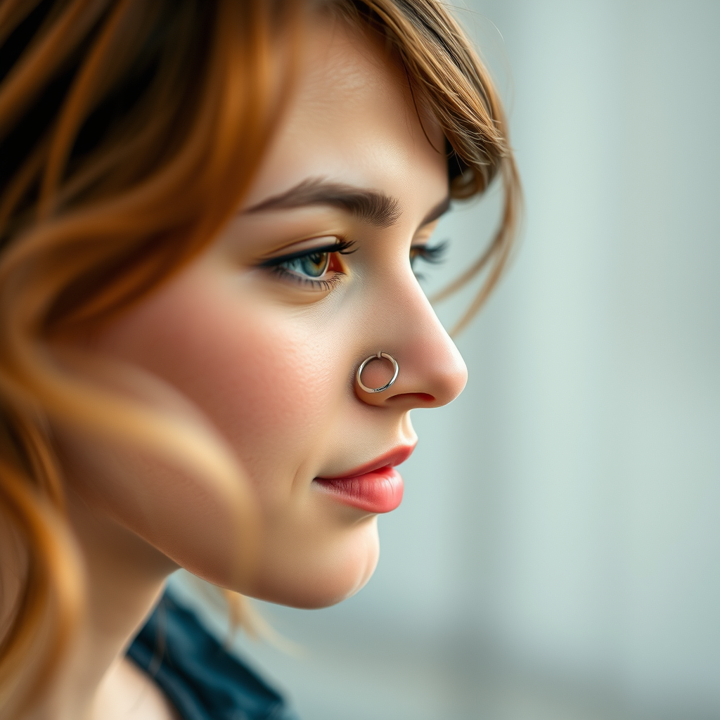 Understanding L-Shaped Nose Rings - do l shaped nose rings fall out