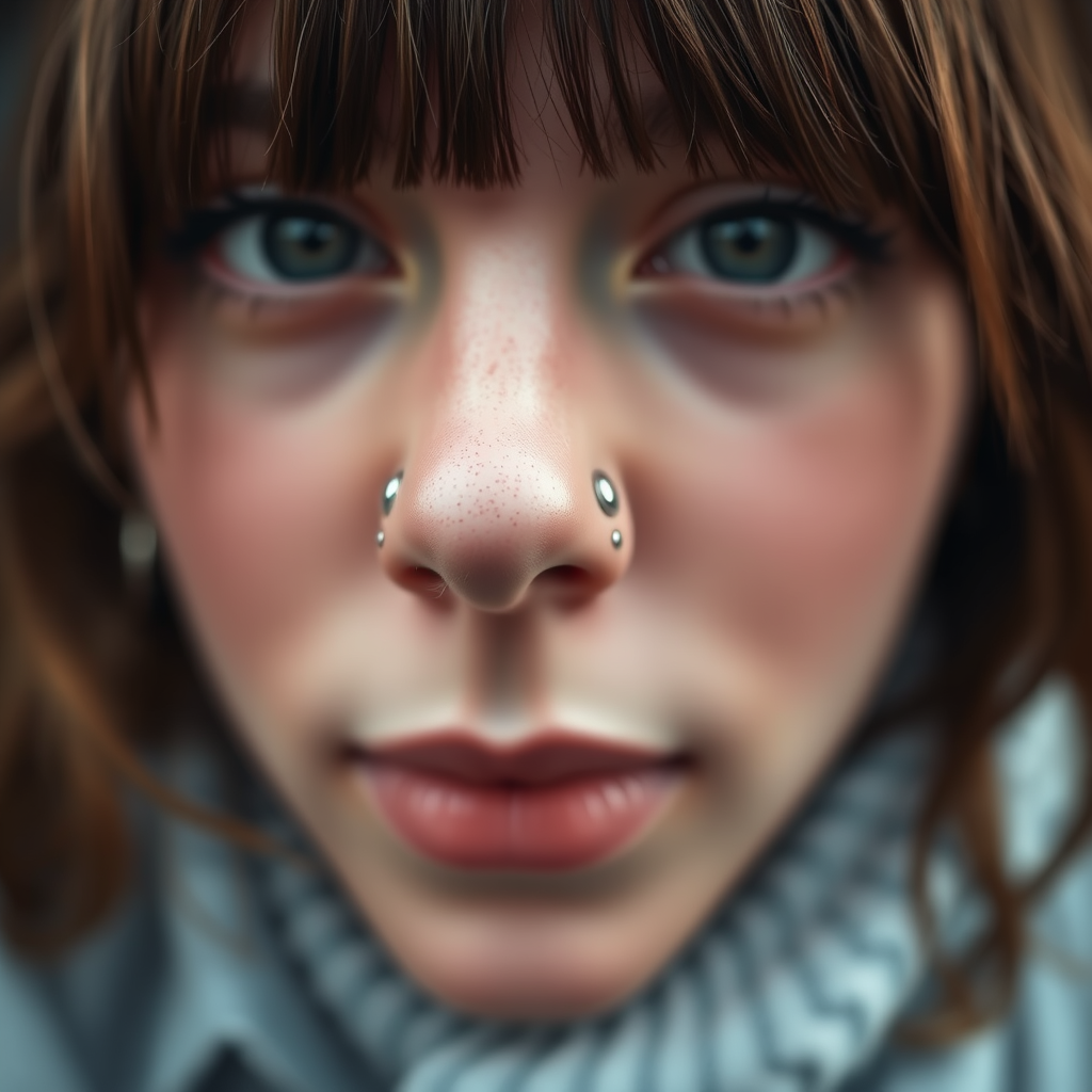 Understanding Nose Piercings - does a nose ring close up