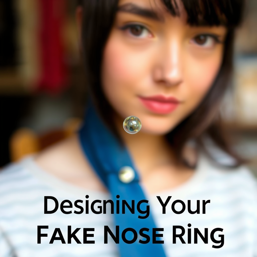 Designing Your Fake Nose Ring - how do you make a fake nose ring