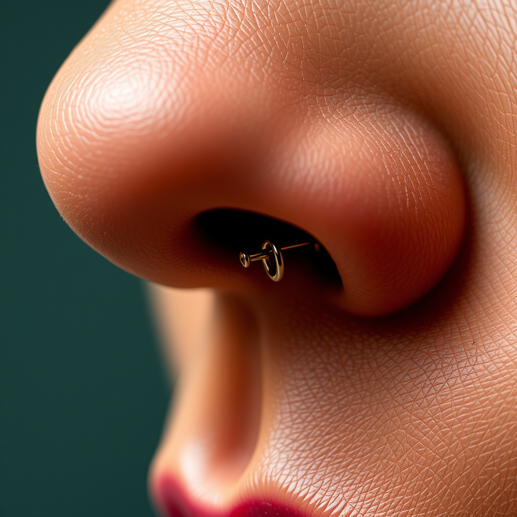 Preparing Your Nose for Insertion - how do you put in a corkscrew nose ring