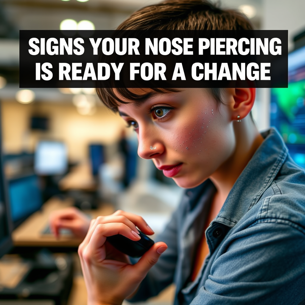 Signs Your Nose Piercing Is Ready for a Change - how long to wait to change nose ring
