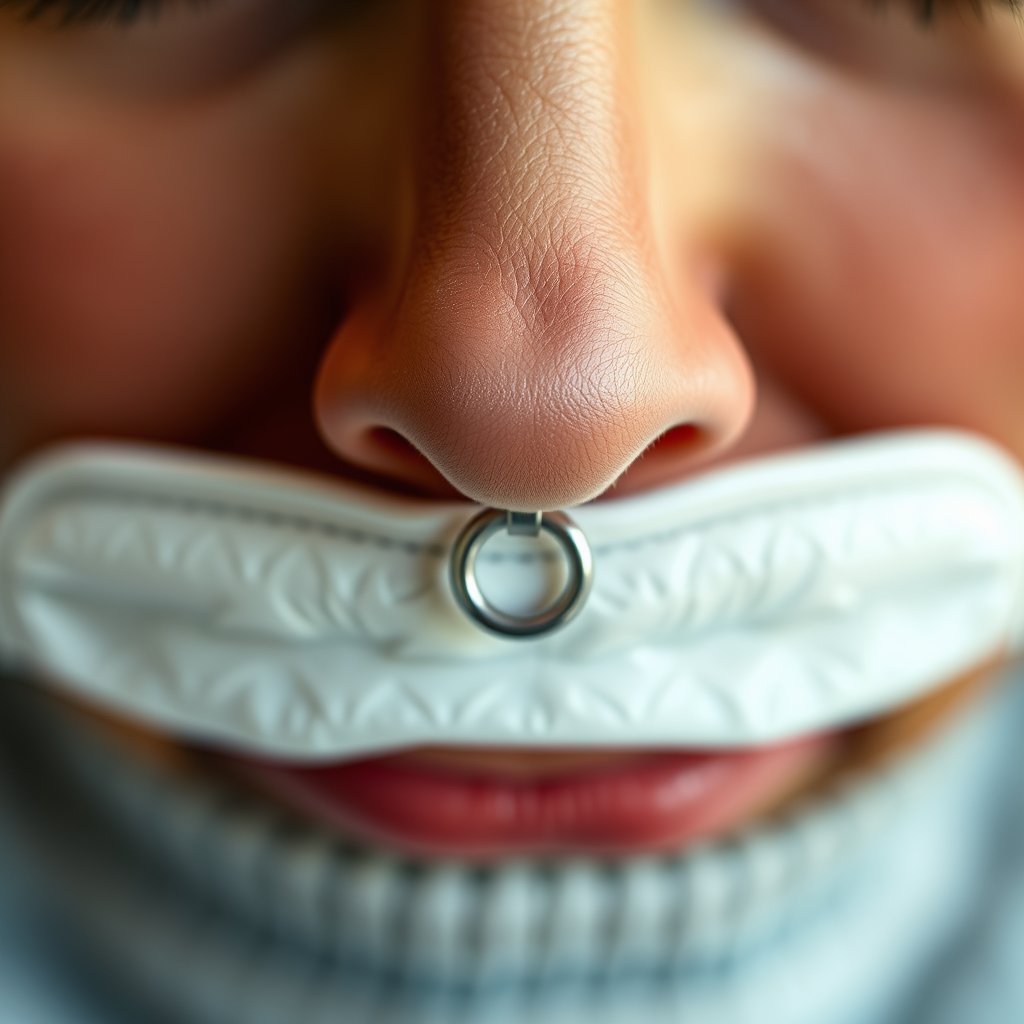 Preparing to Blow Your Nose - how to blow your nose with a nose ring