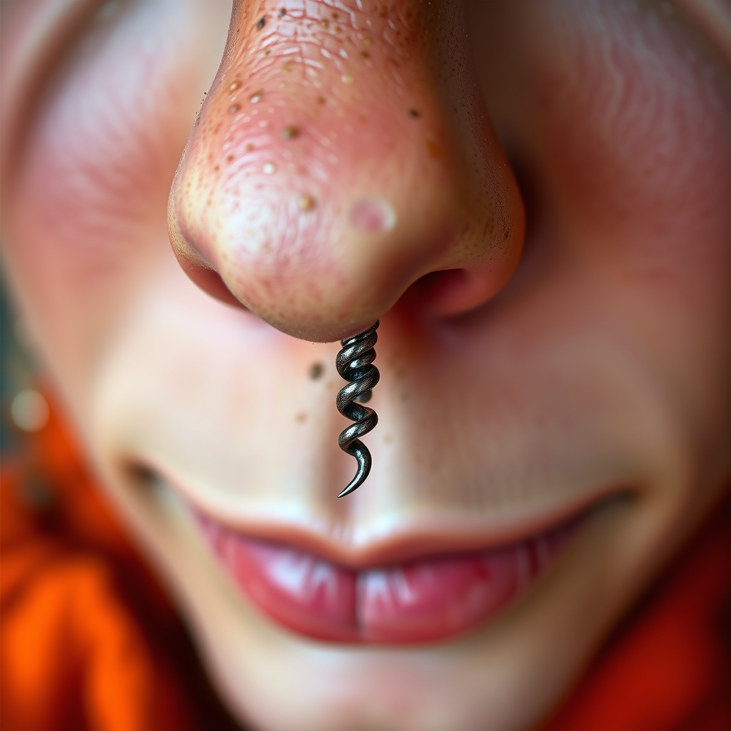 Understanding Corkscrew Nose Rings - how to get a corkscrew nose ring in