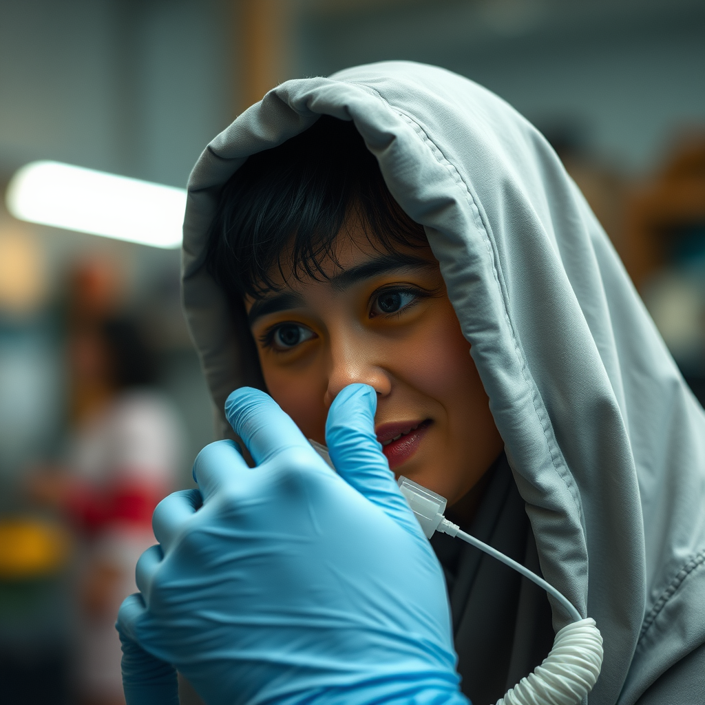 Preparing for Insertion - how to get a curved nose ring in