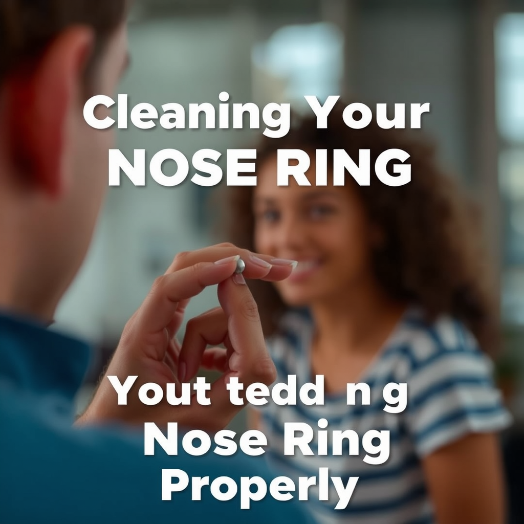 Cleaning Your Nose Ring Properly - how to get rid of bump on nose ring