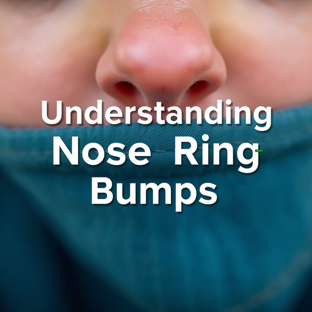 Understanding Nose Ring Bumps - how to heal a nose ring bump
