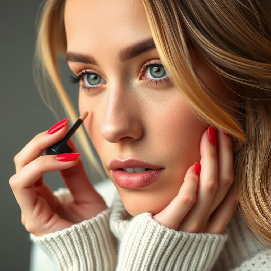 Apply Concealer or Makeup - how to hide a nose ring without taking it out