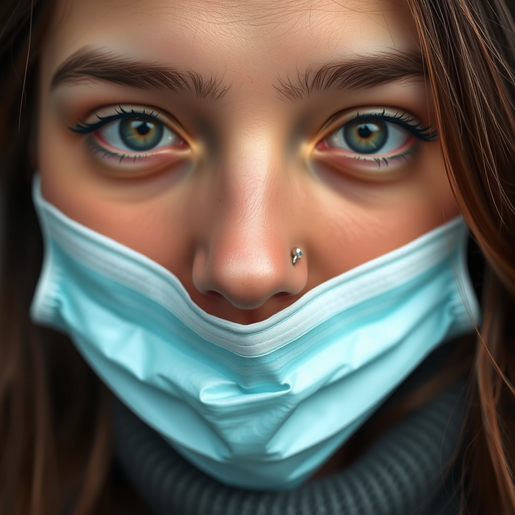 Use a Small Bandage - how to hide a nose ring without taking it out