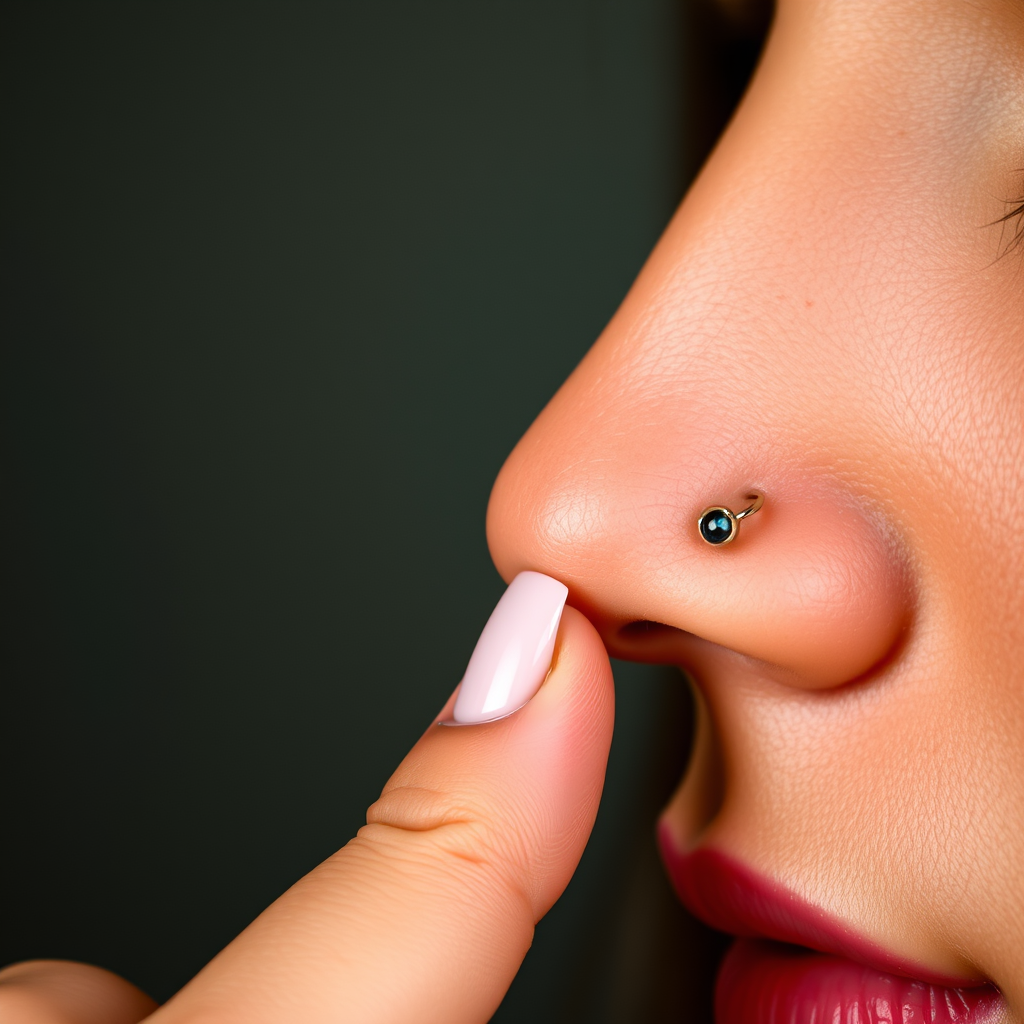 Choosing the Right Nose Ring - how to insert a nose ring