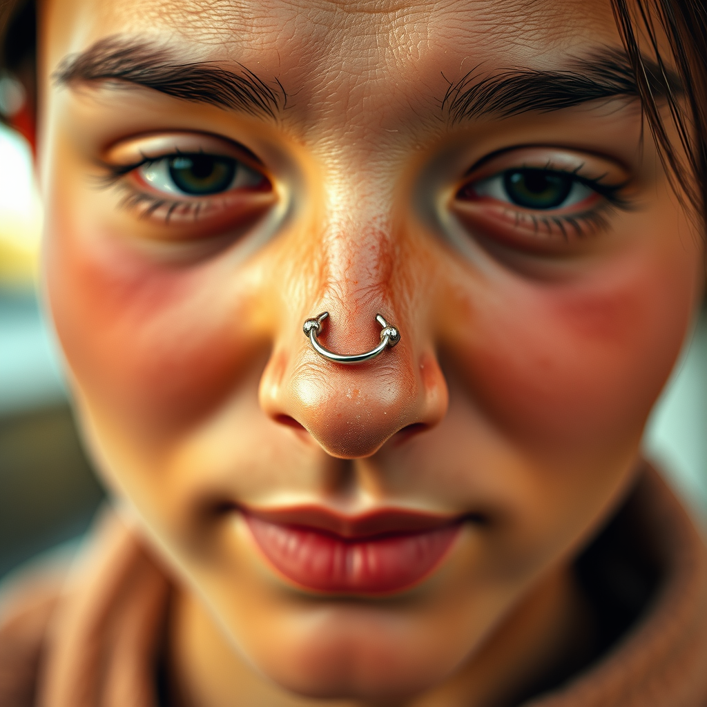 Choosing the Right Nose Ring - how to insert a nose ring with curve