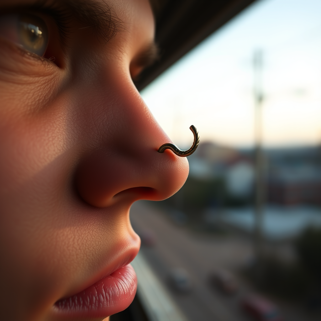 Understanding the Corkscrew Nose Ring - how to put a corkscrew nose ring in