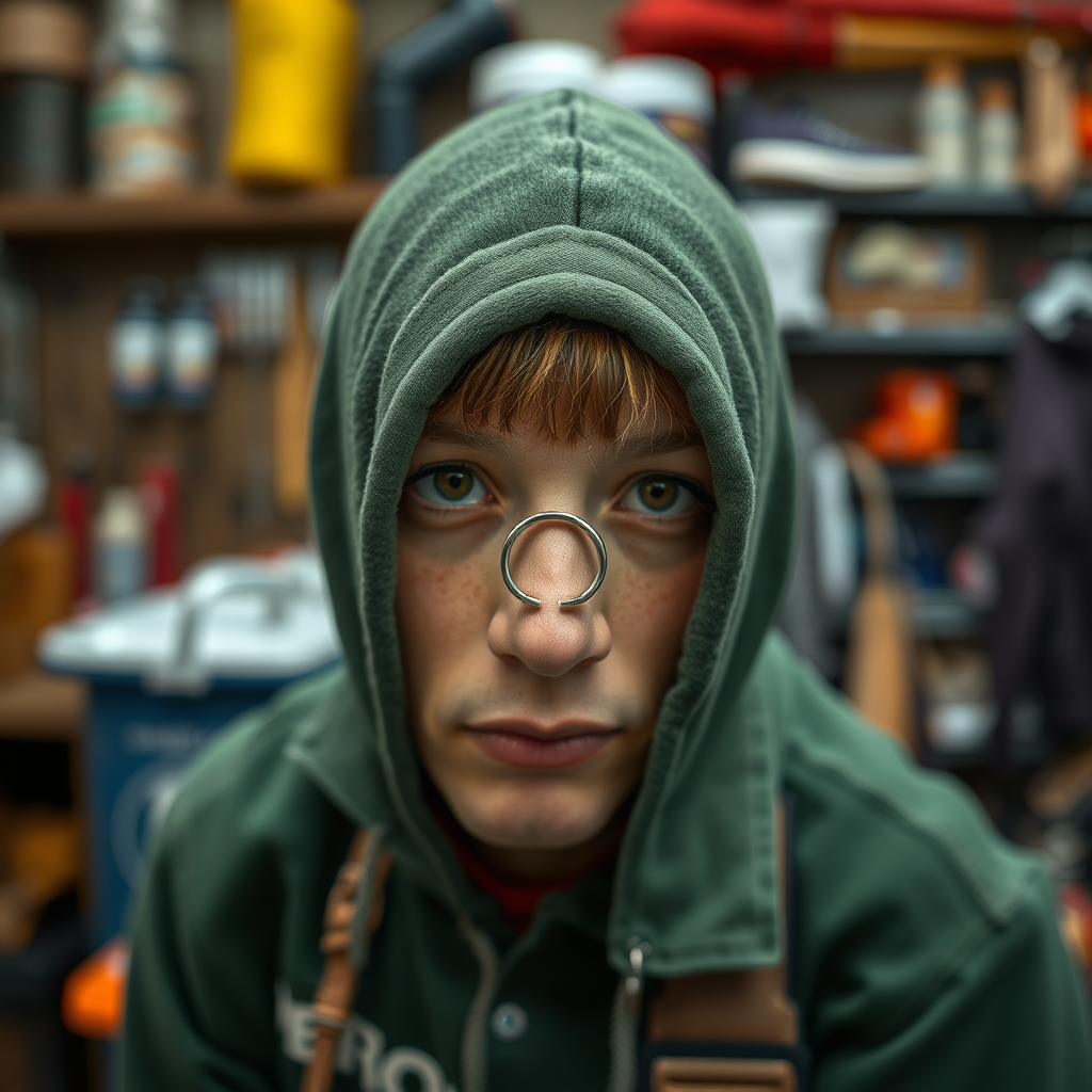 Gather Your Supplies - how to put a double nose ring in