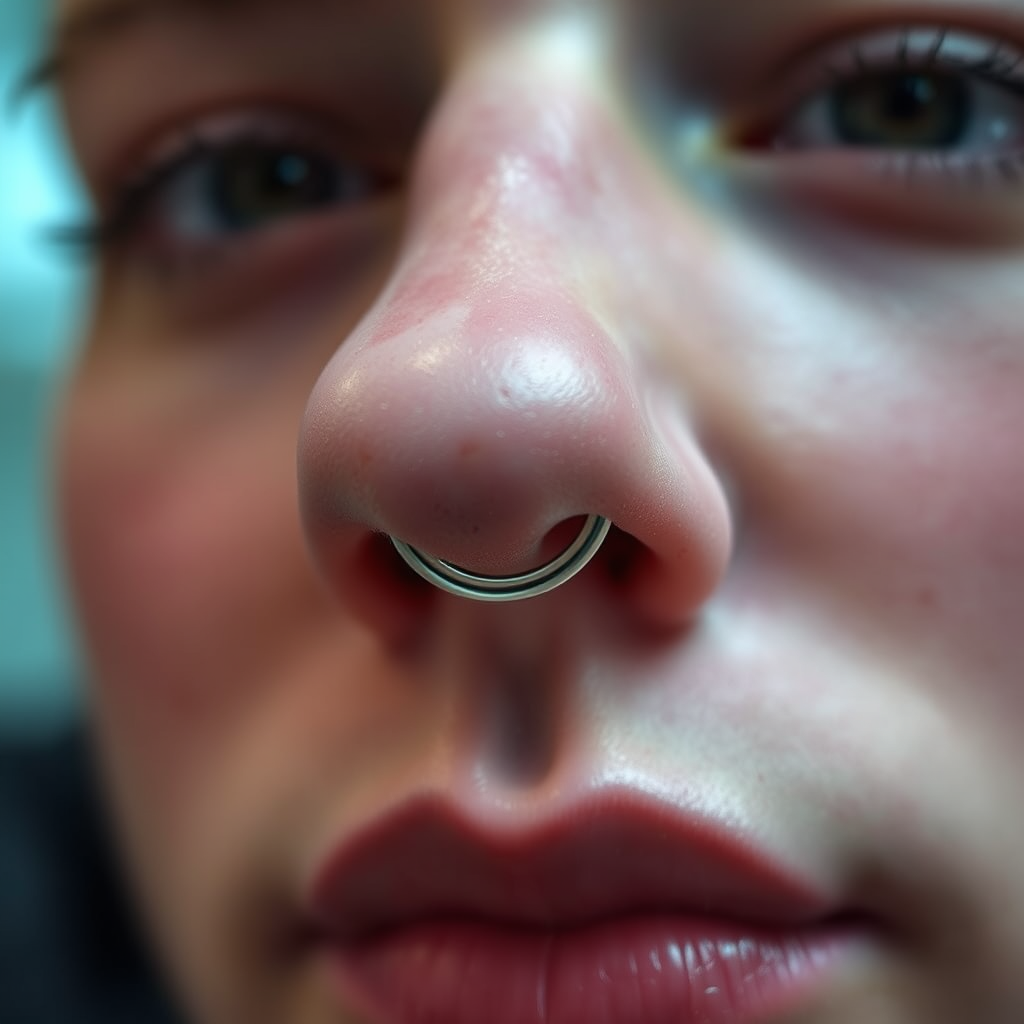 Insert the First Ring - how to put a double nose ring in