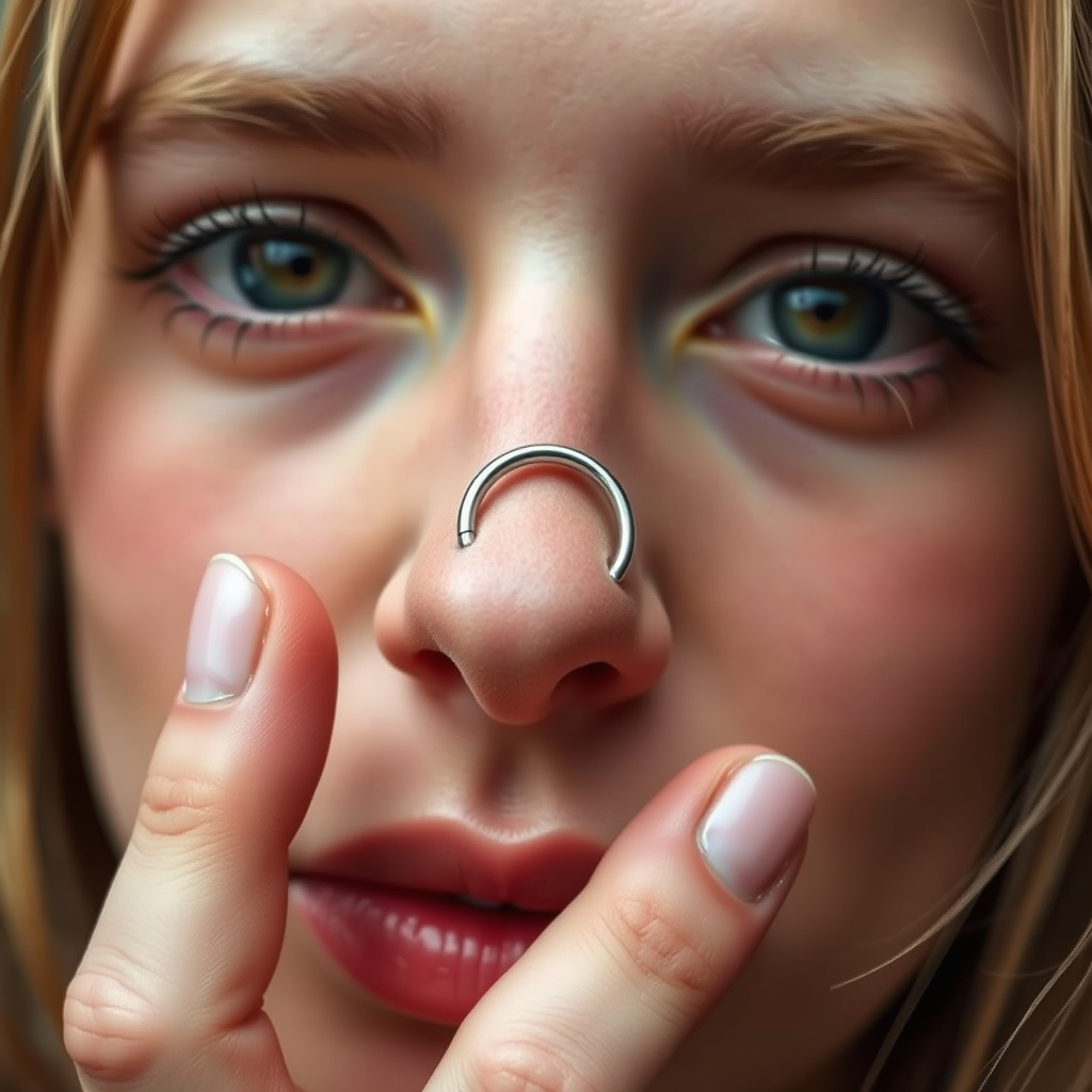 Prepare Your Nose - how to put a nose ring back in curved