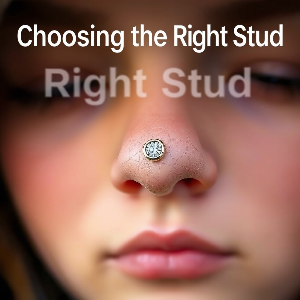 Choosing the Right Stud - how to put a nose ring in stud