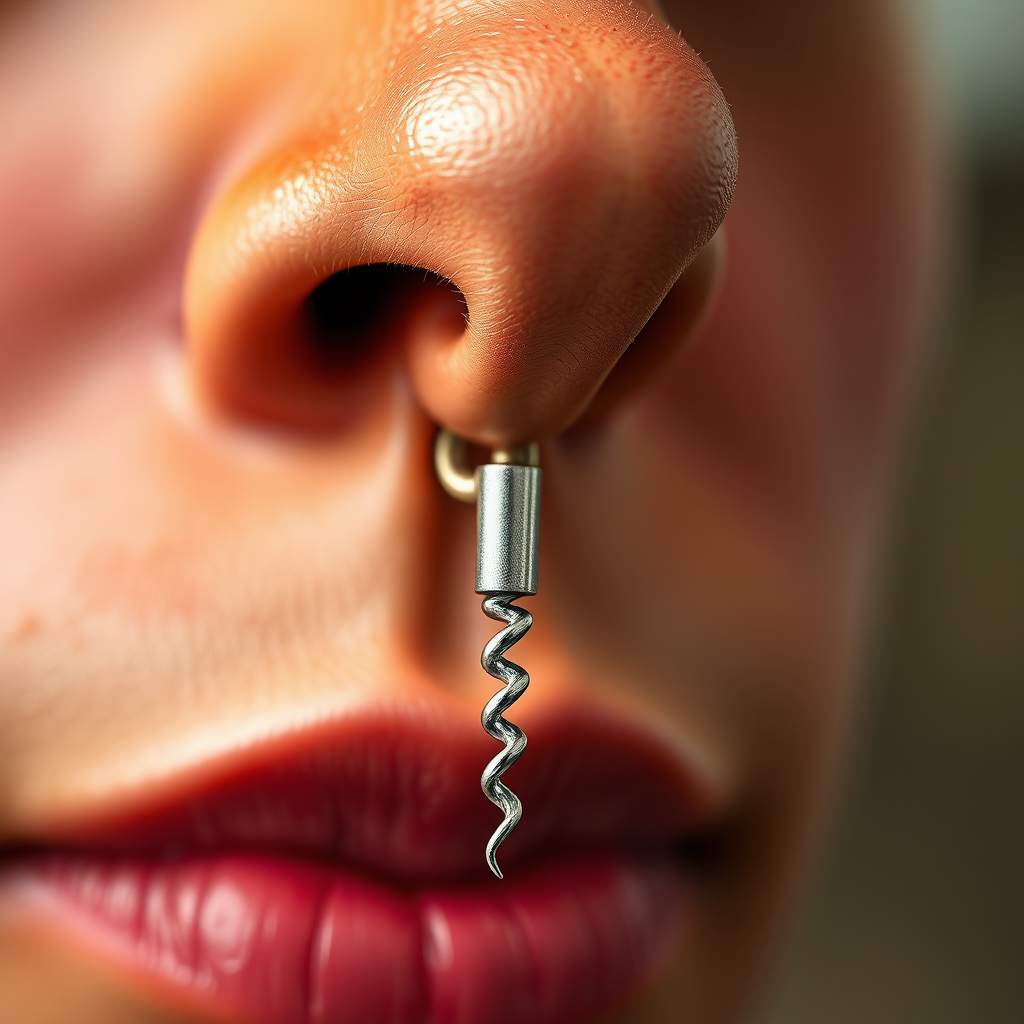 Choosing the Right Corkscrew Nose Ring - how to put in a nose ring corkscrew