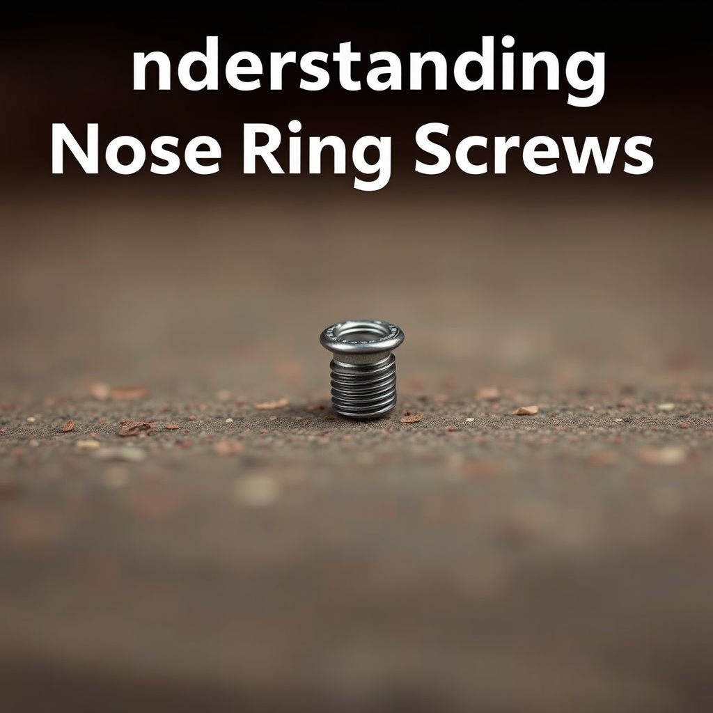 Understanding Nose Ring Screws - how to put in a nose ring screw