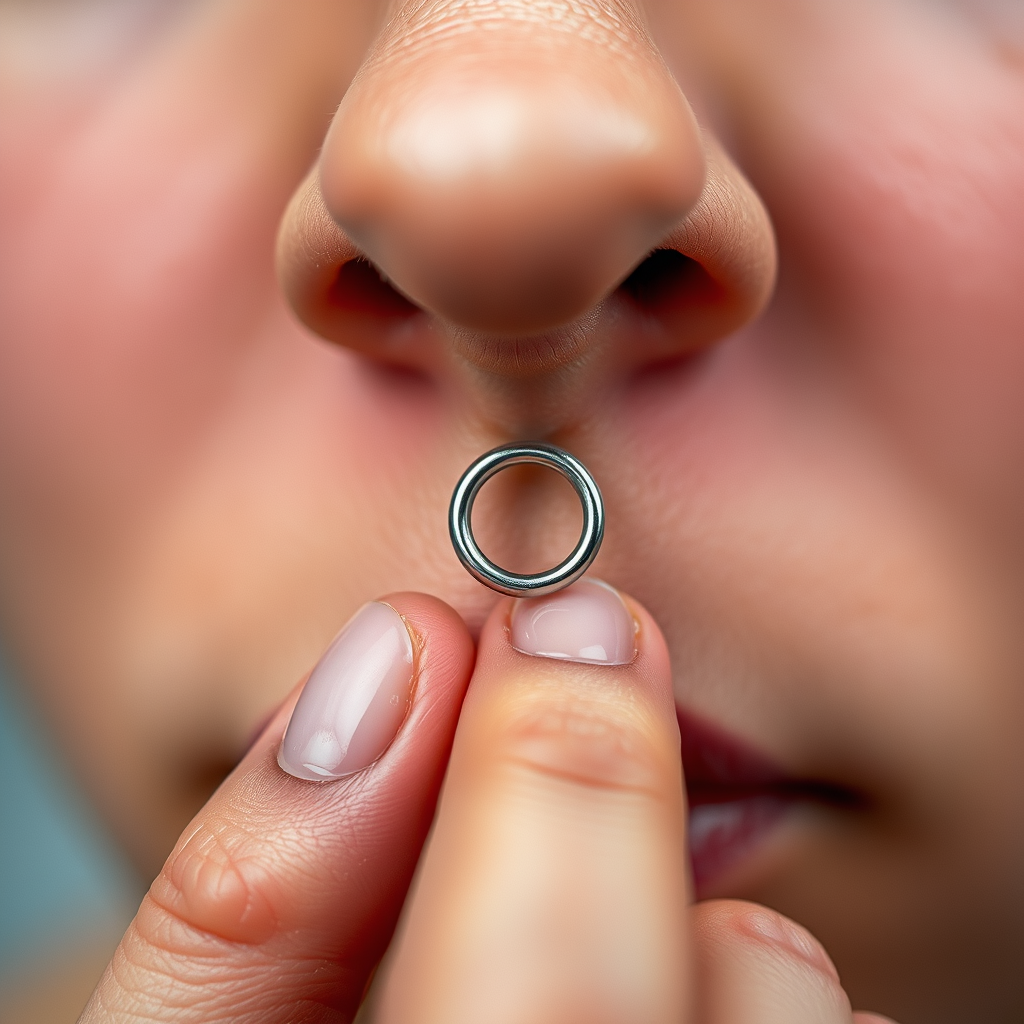Prepare Your Nose - how to put in a ring nose ring