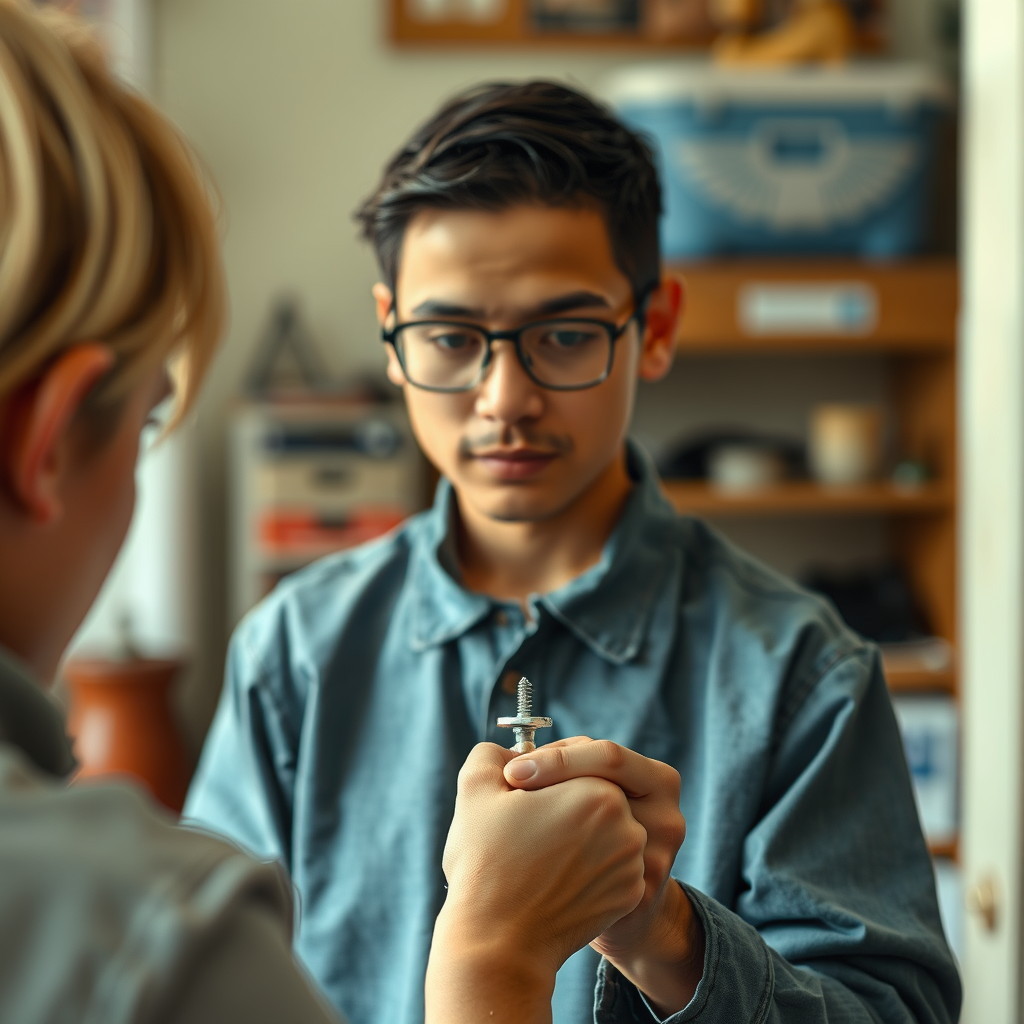 Preparing for Insertion - how to put in a screw nose ring