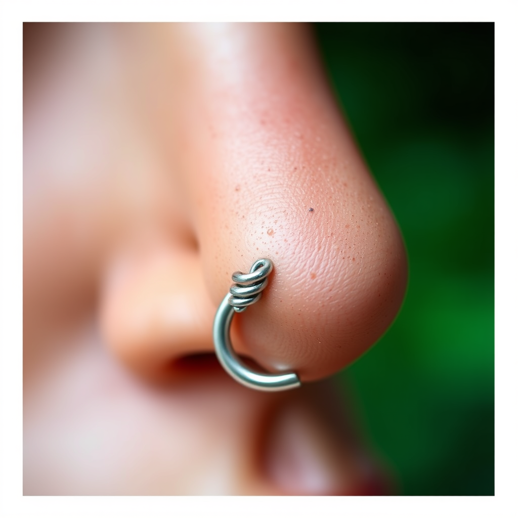 Understanding the Corkscrew Nose Ring Design - how to put in corkscrew nose ring