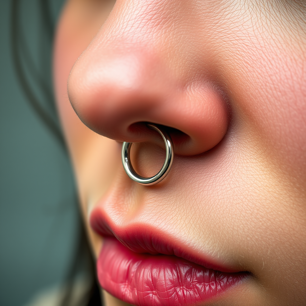 Inserting the Hoop - how to put nose ring hoop in