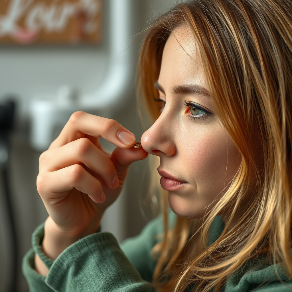 Preparing for Removal - how to take out a corkscrew nose ring