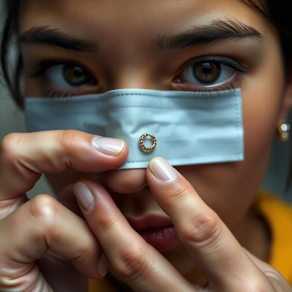 Preparing for Removal - how to take out nose ring with flat back