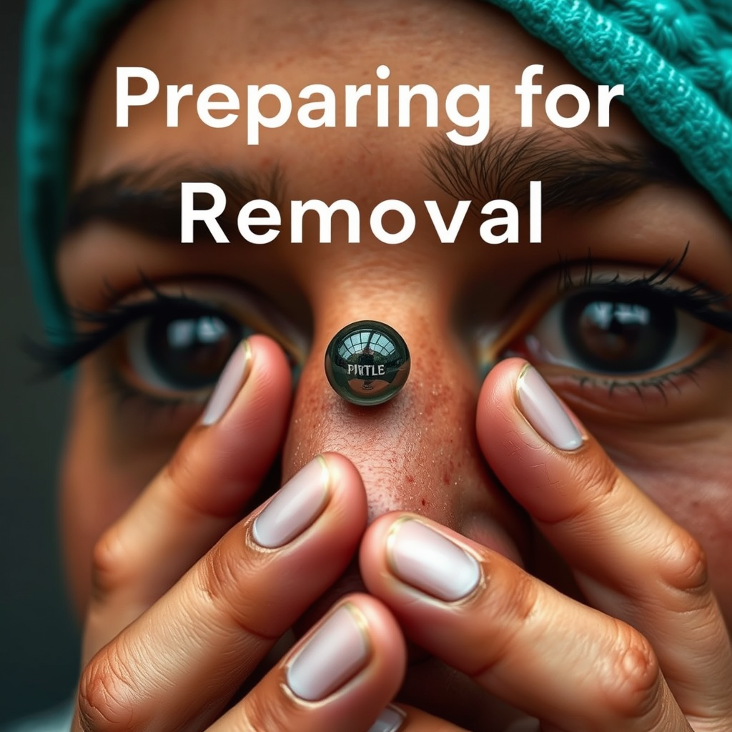 Preparing for Removal - how to take out nose ring with ball