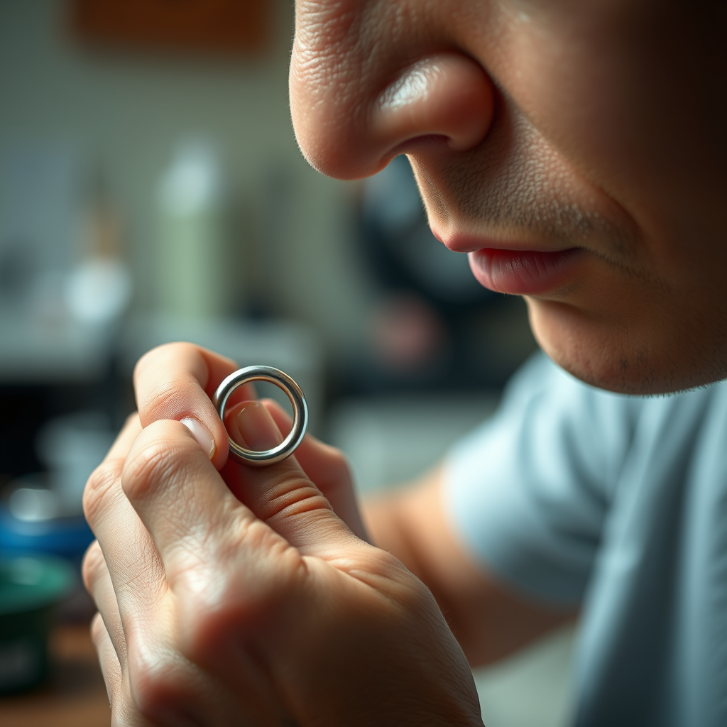 Preparing for the Task - how to unscrew a nose ring ball