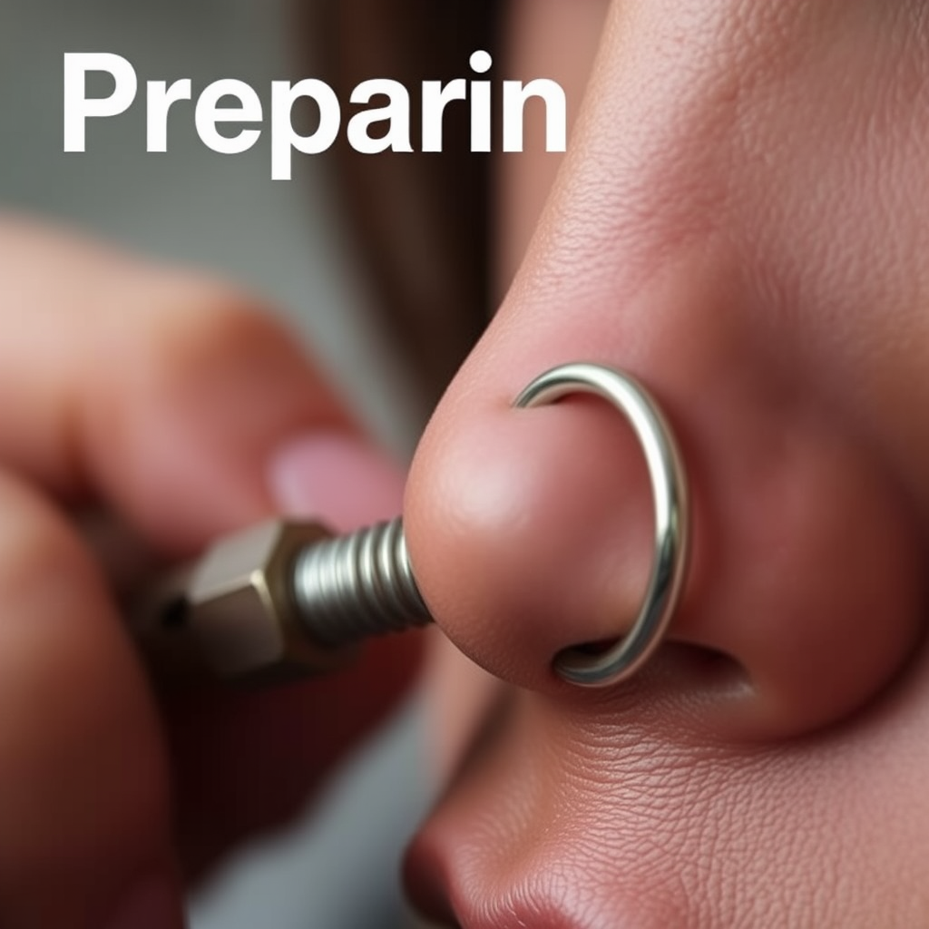 Preparing for Removal - how to unscrew a nose ring