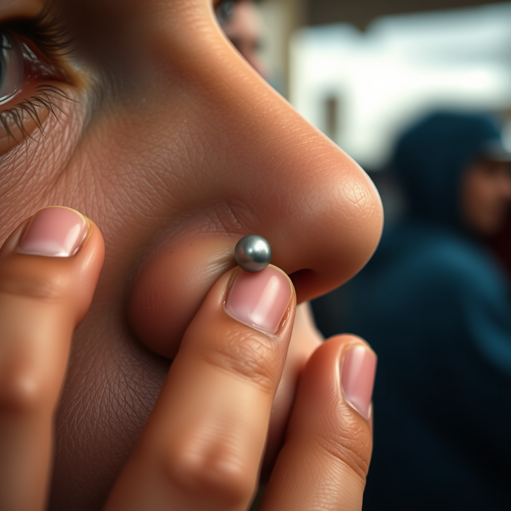 Preparing for Removal - how to unscrew nose ring ball