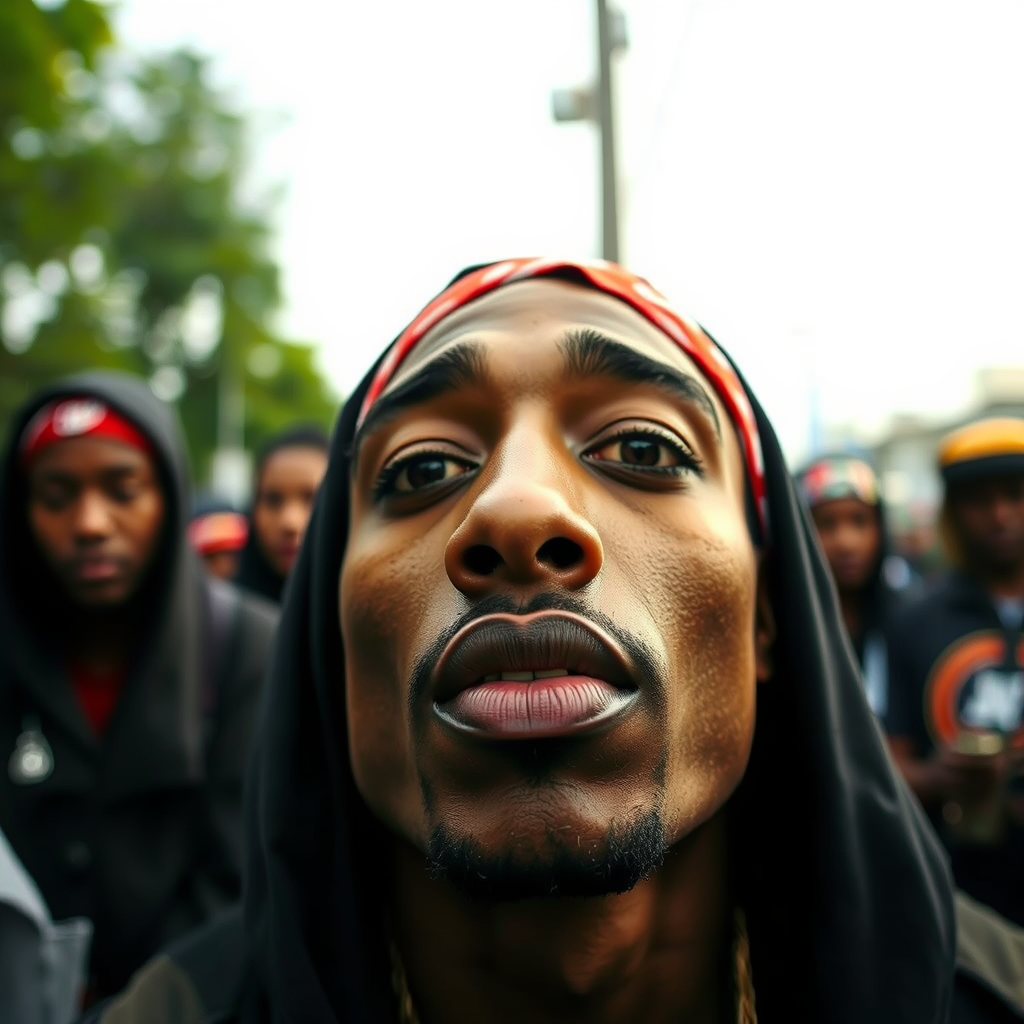 Cultural Context of Nose Rings - what side is tupac's nose ring on