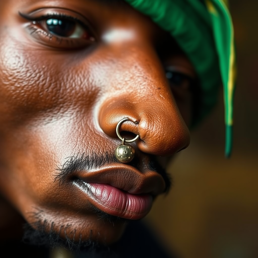 Cultural Significance of Nose Rings - what side was tupac's nose ring on