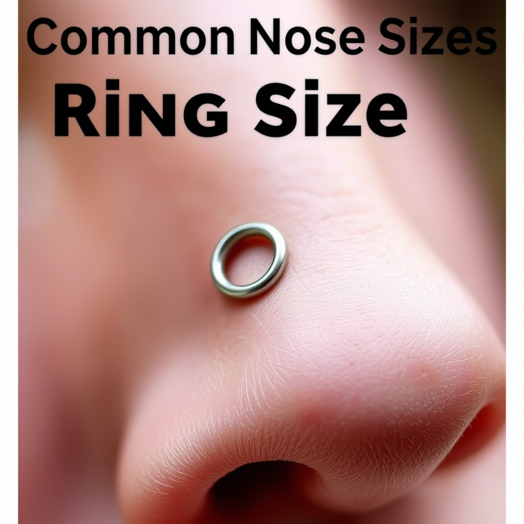 Common Nose Ring Sizes - what's the smallest nose ring gauge